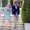 Jessica Chastain et son petit ami Gian Luca Passi à l'Hôtel Cap-Eden-Roc à Antibes lors du 66e Festival du film de Cannes, le 19 mai 2013.