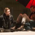 Exclusif - Ryan Gosling dirige Christina Hendricks et Matt Smith sur le tournage de How to catch a monster, à Détroit, en mai 2013.