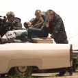 Exclusif - Ryan Gosling dirige Matt Smith sur le tournage de How to catch a monster, à Détroit, en mai 2013.