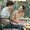 Katie Holmes et Luke Kirby se donnent la réplique sur le tournage de Mania Days, à New York City, le 21 mai 2013.