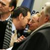 L'avocat Franck Berton, Jean-Luc Roméro et Florence Cassez - Libération et retour en France de Florence Cassez après sept ans de détention dans une prison mexicaine - Paris le 24 janvier 2013.