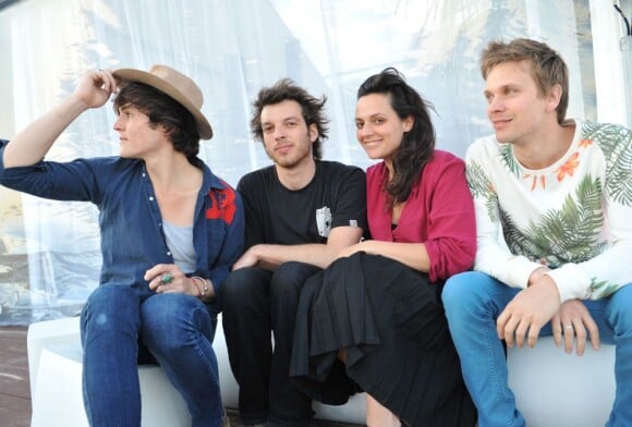 Exclusif - Anna Chedid (NACH) entourée de ses musiciens lors du 66e Festival du Film de Cannes le 20 mai 2013.