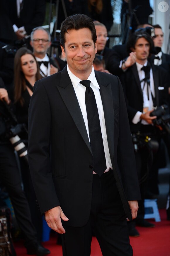 Laurent Gerra lors de la montée des marches du film The Immigrant au Palais des Festivals à Cannes, le 24 mai 2013.