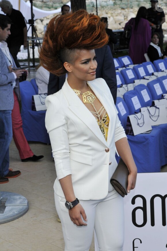 Eva Simons lors du Amber Lounge Fashion Show à Monaco au Méeridien Beach Plaza le 24 mai 2013