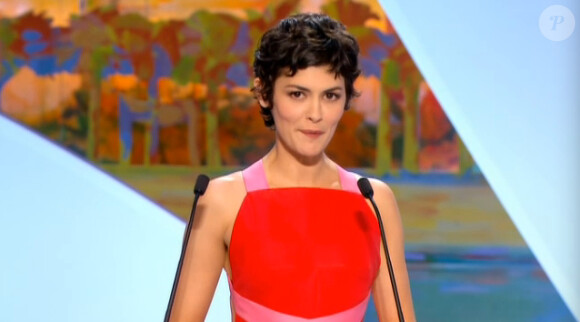 Audrey Tautou lors de la cérémonie de clôture et la remise des prix du Festival de Cannes le 26 mai 2013