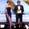 Laetitia Casta et le réalisateur Alexander Payne lors de la cérémonie de clôture et la remise des prix du Festival de Cannes le 26 mai 2013