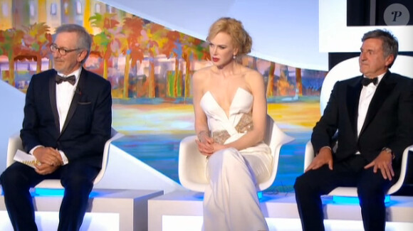 Une partie du jury, Steven Spielberg, Nicole Kidman et lors de la cérémonie de clôture et la remise des prix du Festival de Cannes le 26 mai 2013