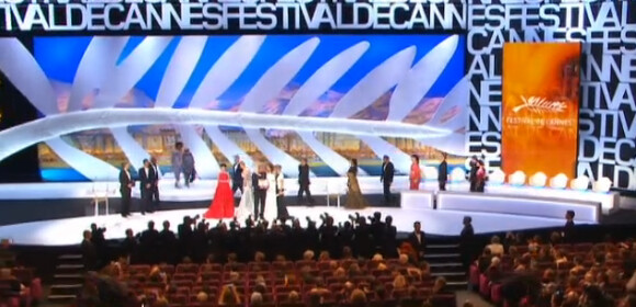 La fin de la cérémonie de clôture et de la remise des prix du Festival de Cannes le 26 mai 2013