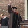 Ben Affleck, heureux, reçoit le doctorat d'honneur de l'Université de Brown à Rhode Island, le 25 mai 2013. L'acteur et réalisateur reçoit un doctorat d'honneur en beaux-arts pour ses travaux, notamment son dernier film "Argo".