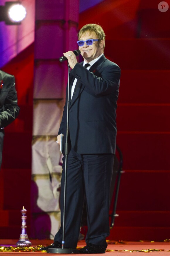 Elton John au Life Ball, à Vienne le 25 mai 2013