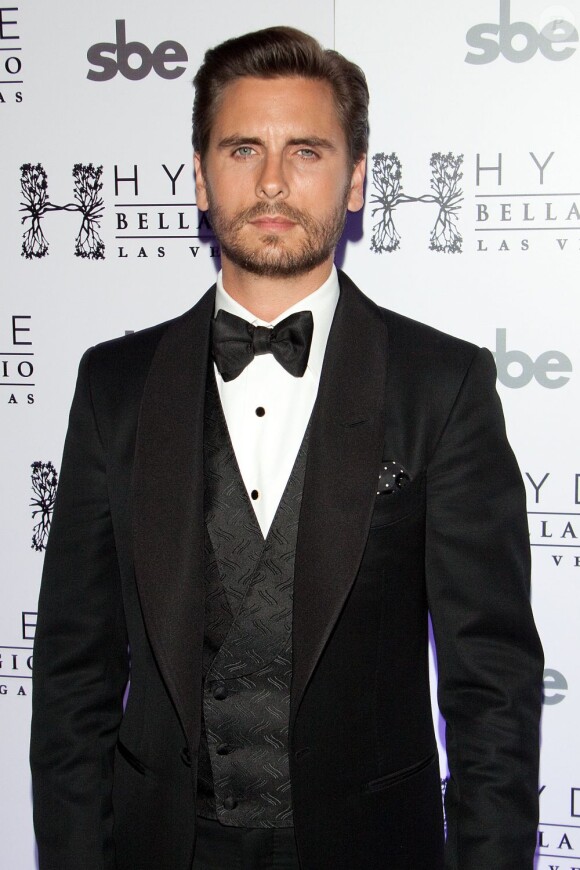 Scott Disick, très élégant en smoking pour fêter son 30e anniversaire à Hyde à Las Vegas. Le 26 mai 2013.