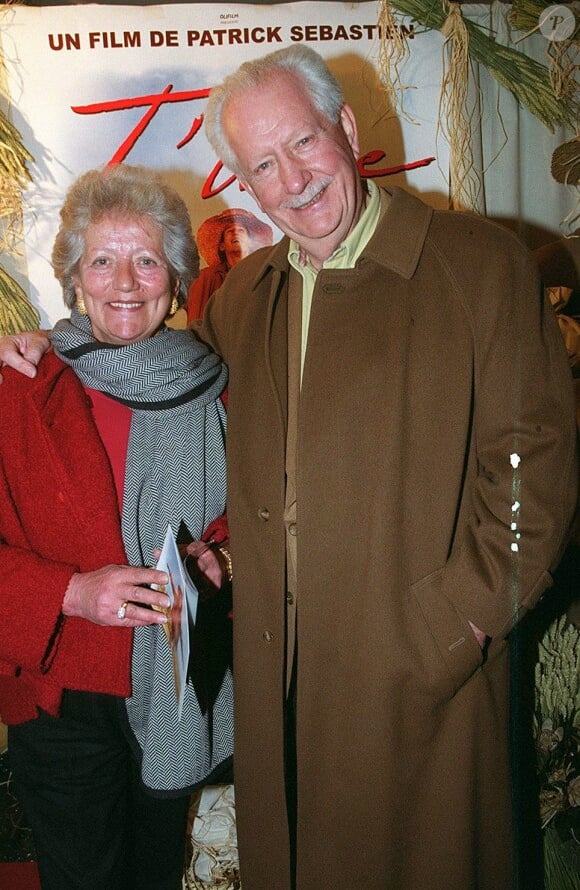 Pierre Bellemare et sa femme Roselyne en 2000.