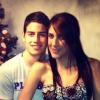 James Rodriguez avec sa femme Daniela - Noël 2012