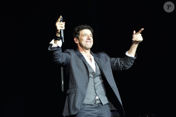 Patrick Bruel lors de son concert au Zénith de Paris le 30 mai 2013.