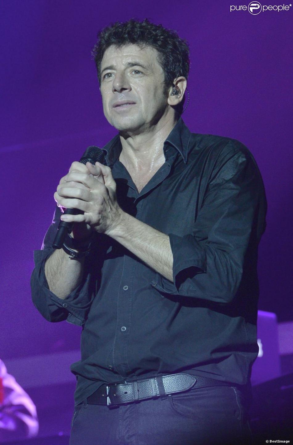 Patrick Bruel au concert au Zénith de Paris le 30 mai 2013.
