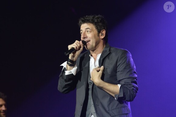 Patrick Bruel lors de son concert au Zénith de Paris le 30 mai 2013.