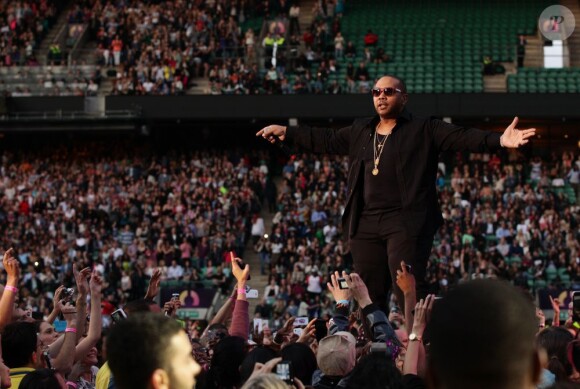 Timbaland lors du concert Sound of Change, à Londres, le samedi 1er juin 2013.