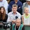Philippe Caroit avec sa fille Blanche et Maya Lauqué lors du 8e jour des Internationaux de France à Roland-Garros le 2 juin 2013