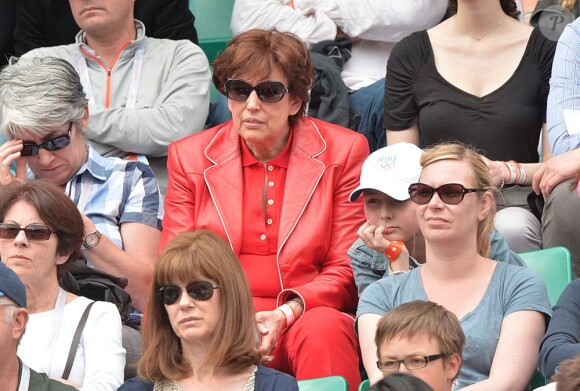 Roselyne Bachelot lors du 8e jour des Internationaux de France à Roland-Garros le 2 juin 2013