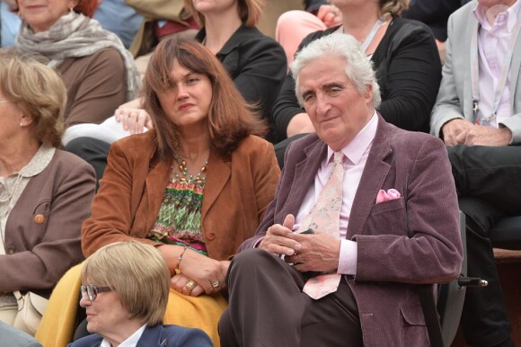 Jean-Loup Dabadie et son épouse Véronique lors du 8e jour des Internationaux de France à Roland-Garros le 2 juin 2013
