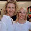 Audrey Lamy et sa soeur et Alexandra Lamy lors du 8e jour des Internationaux de France à Roland-Garros le 2 juin 2013