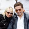Audrey Lamy et son compagnon Thomas lors du 8e jour des Internationaux de France à Roland-Garros le 2 juin 2013