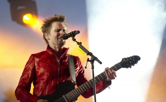 Le groupe Muse en concert après l'avant-première du film "World War Z" à Londres, le 2 Juin 2013