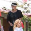 Halle Berry, enceinte, va chercher sa fille Nahla à l'école à Los Angeles, le 3 juin 2013.
