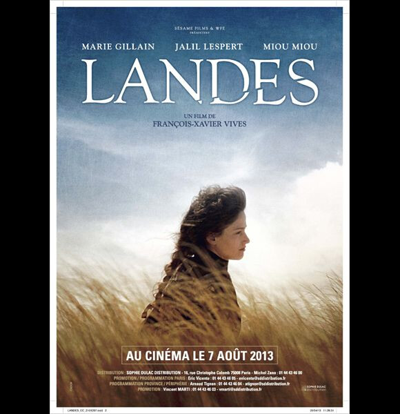 Affiche officielle du film Landes.