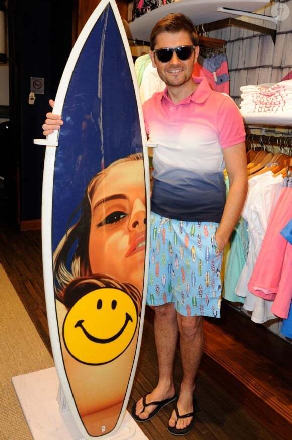 Christophe Beaugrand à la soirée 'Surf Shack' au magasin Tommy Hilfiger des Champs-Elysées à Paris, le 4 juin 2013.