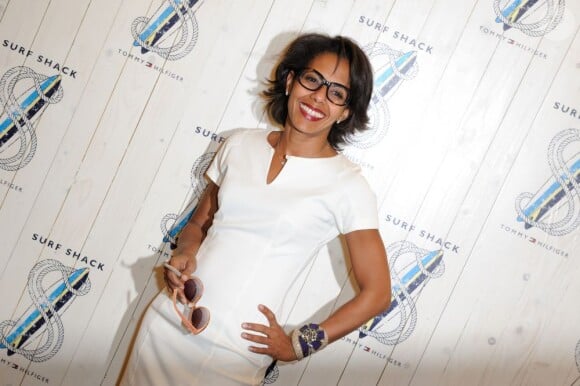 Audrey Pulvar à la soirée 'Surf Shack' au magasin Tommy Hilfiger des Champs-Elysées à Paris, le 4 juin 2013