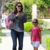 Jennifer Garner va chercher sa fille Violet à l'école à Santa Monica, le 5 juin 2013.
