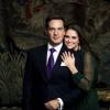Portrait officiel des fiançailles de la princesse Madeleine de Suède et de Chris O'Neill, en octobre 2012 par Ewa-Marie Rundquist.