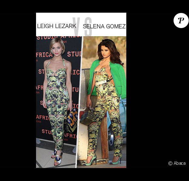 Match de look : Leigh Lezark vs Selena Gomez, l'imprimé exotique