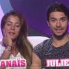 Anaïs et Julien dans la quotidienne de Secret Story 7 le lundi 10 juin 2013 sur TF1