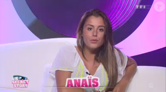 Anaïs dans la quotidienne de Secret Story 7 sur TF1 le lundi 10 juin 2013
