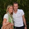 Sylvain Armand et sa femme à Roland-Garros le 4 juin 2013 lors des Internationaux de France