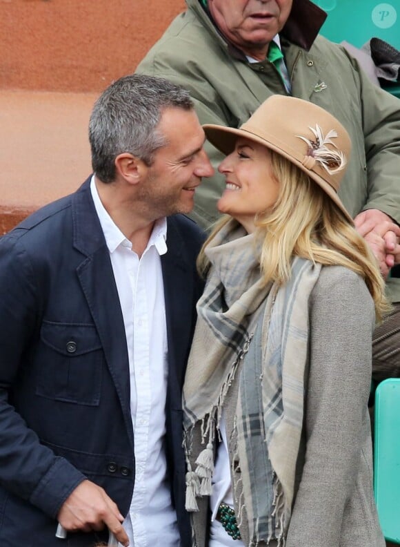Yann Delaigue et Astrid Bard à Roland-Garros le 29 mai 2013 lors des Internationaux de France