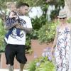 Exclusif - Pink et son mari Carey Hart vont faire un pique-nique avec leur fille Willow à Malibu, le 12 juin 2013.