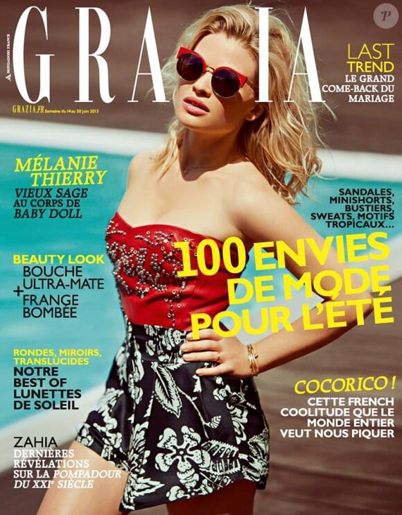 Mélanie Thierry en couverture du Grazia du 14 juin.