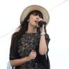 Nolwenn Leroy au prix de Diane Longines à l'hippodrome de Chantilly, le 16 juin 2013