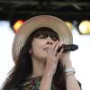 Nolwenn Leroy au prix de Diane Longines à l'hippodrome de Chantilly, le 16 juin 2013