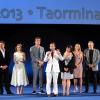 Russell Crowe et ses acolytes de Man of Steel Henry Cavill et Amy Adams étaient l'attraction du Festival du film de Taormina, le 15 juin 2013 en Sicile.