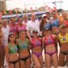 Le prince Albert II de Monaco sur la plage du Larvotto pour le sixième Monte-Carlo Beach-Volley, le 16 juin 2013