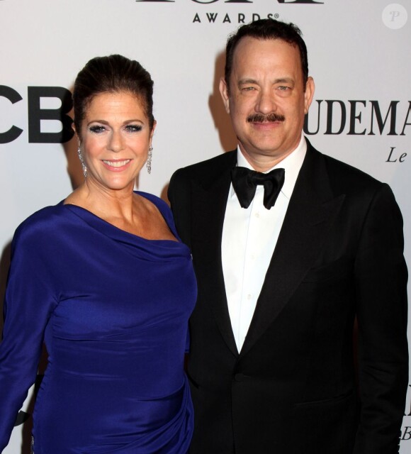 Rita Wilson et son mari Tom Hanks lors des Tony Awards à New YOrk le 9 juin 2013