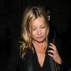 Kate Moss quitte le club privé Loulou's à Londres, le 18 juin 2013.