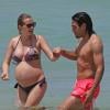 Radamel Falcao, ses muscles et sa belle Lorelei profitent des joies de Miami le 18 juin 2013
