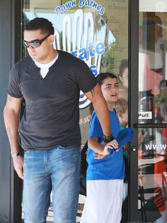 Blanket Jackson à la sortie de son cours de karaté à Encino, le 18 Juin 2013.