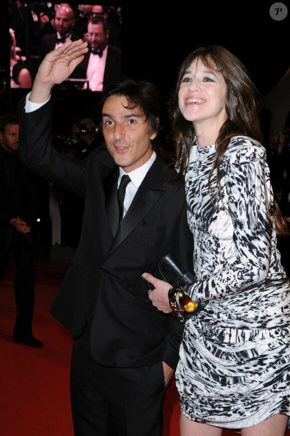 Yvan Attal et Charlotte Gainsbourg lors de la projection d'Antichrist au Festival de Cannes le 18 mai 2009