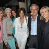 Tatiana de Rosnay, Myriam Kournaf (Directeur Général de l'Hôtel Montalembert), Christine Orban et son mari Olivier Orban au côté de Claire Chazal lors de la 8eme édition du Prix du Premier Roman de Femme à l'hôtel Montalembert à Paris, le 19 juin 2013.
